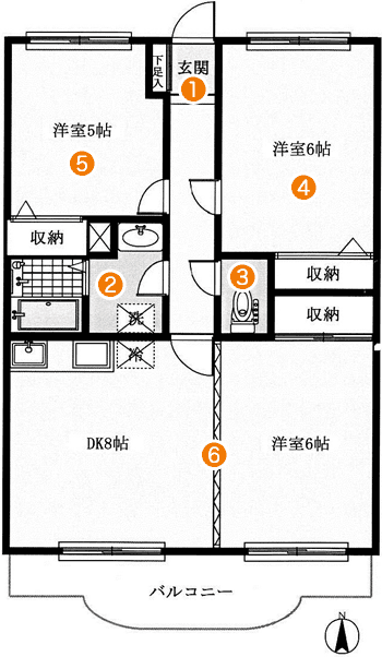 ガーデンステージ宮崎台406号室 間取り