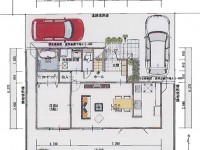 茅ヶ崎市浜之郷売地　建築参考プラン1F