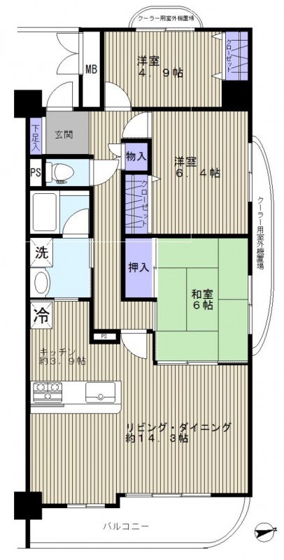 鷺沼ガーデン間取図