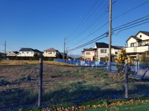 街並みと富士山