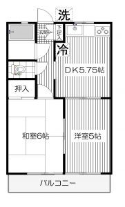 平ハイツ第２の間取