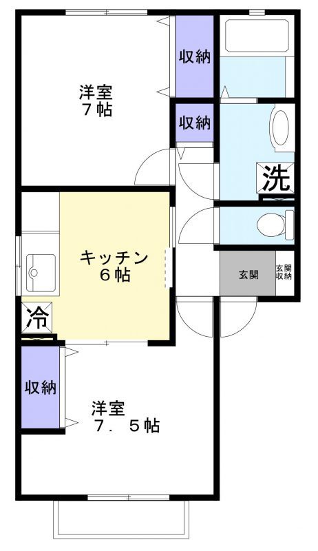 カーサベルナの間取