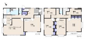 佐倉市中志津中古戸建の間取