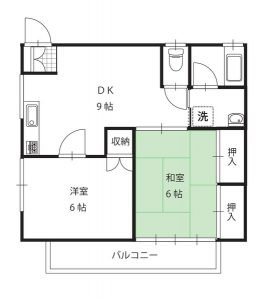 リバティハイツB棟の間取り