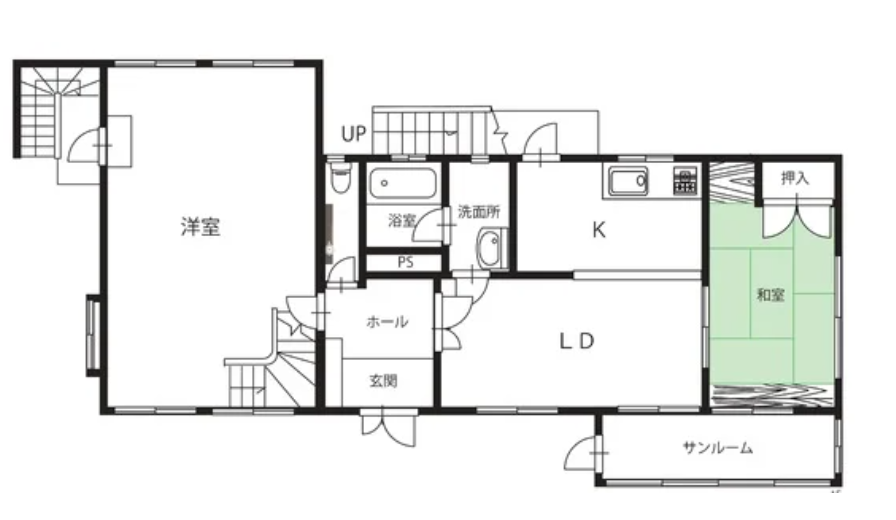 １階間取図