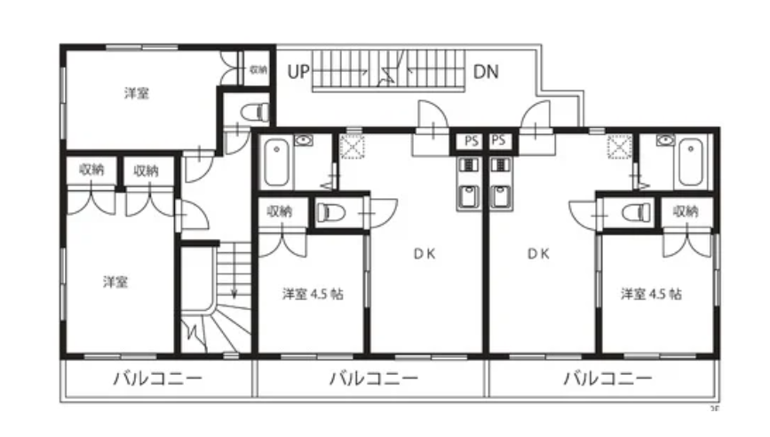 ２階間取図