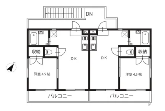 ３階間取図