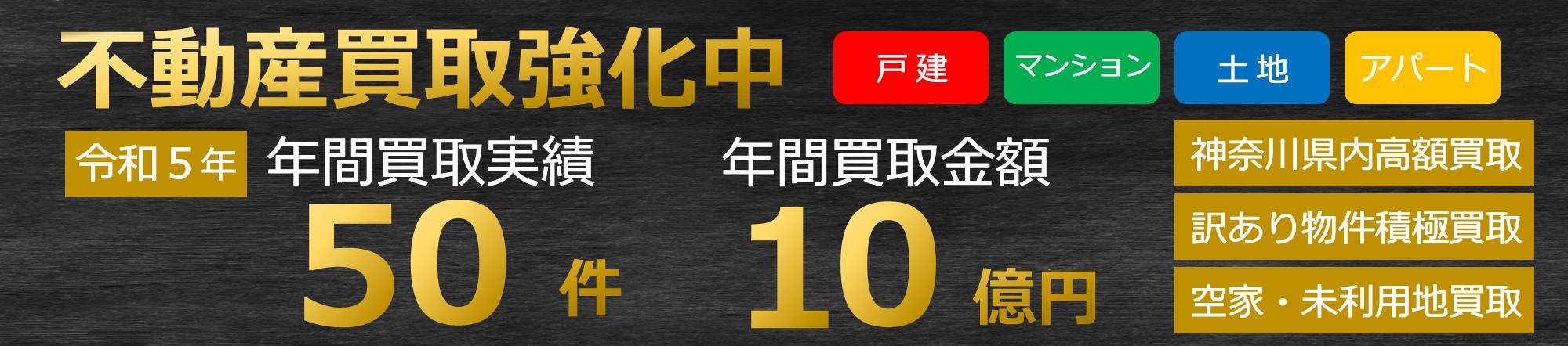 不動産買取強化中