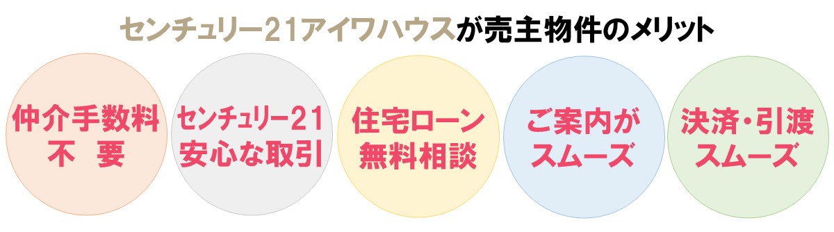 センチュリー21アイワハウスが売主物件のメリット